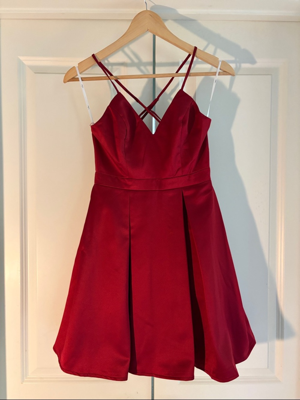 NWT Lulus Be With You Wine Red Skater Dress